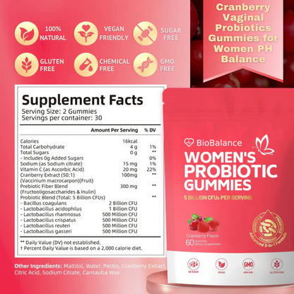 Bloomera™ Cranberry Probiotic Gummies